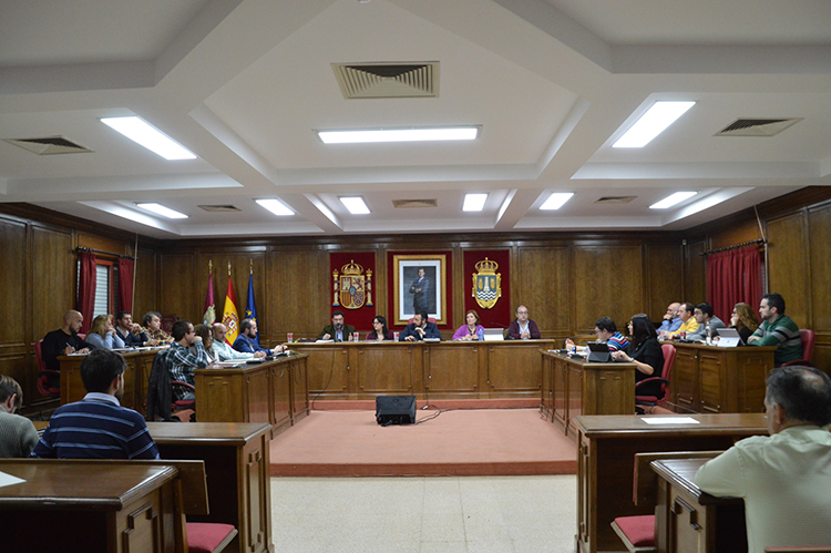 Un momento de la primera sesión plenaria de 2020 en el Ayuntamiento de Azuqueca. Fotografá: Álvaro Díaz Villamil/ Ayuntamiento de Azuqueca de Henares