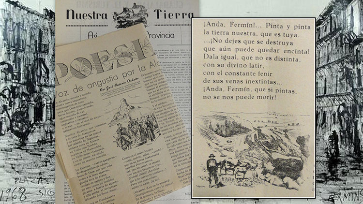 José Antonio Ochaíta dedicó a Fermín Santos su Voz de Angustia por la Alcarria