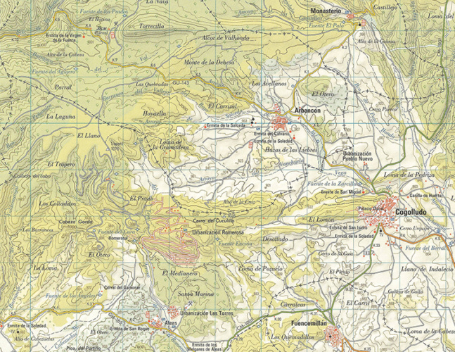 Figura 6.- Mapa del Instituto Geográfico Nacional de 2003 (Archivo IGN)