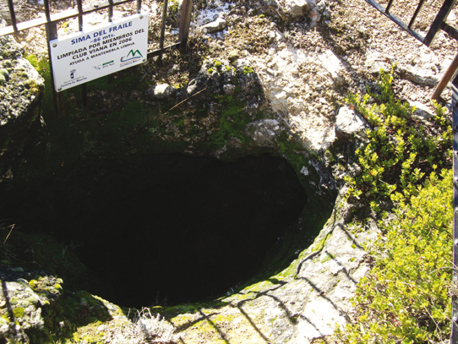 Cueva del Monje, donde apareciendo los restos de Bibiano Gil