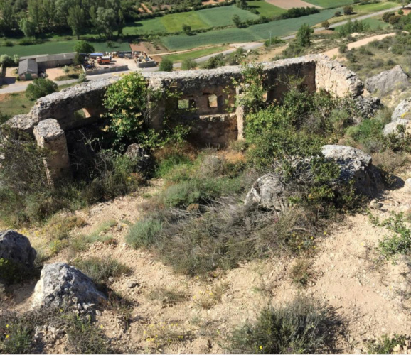 Fortificaciones de la Guerra Civil en Argecilla. Foto: AHFREGU Asociación Histórica Frente de Guadalajara