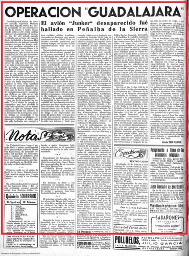 Nueva Alcarria, 11 de febrero de 1956, página 1 Nueva Alcarria, 11 de febrero de 1956, página 8