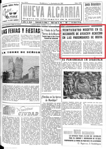 Nueva Alcarria, 1 septiembre 1973, página 1 Nueva Alcarria, 1 septiembre 1973, página 1