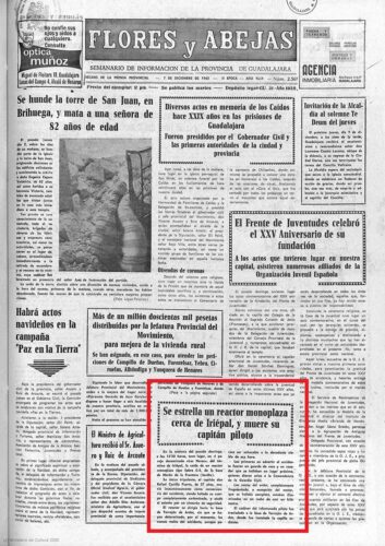 Flores y Abejas página 1, del 7 de diciembre de 1965 Flores y Abejas página 1, del 7 de diciembre de 1965